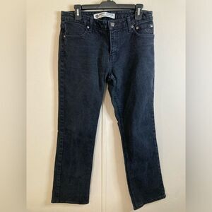 Harley Davidson Black Wash Denim Bootcut Jeans, Size 10L